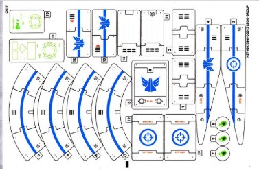 Lego 70709 Galactic Titan - STICKER -