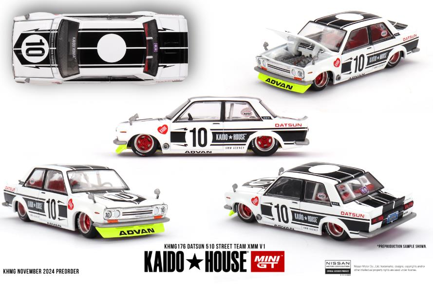 Kaido House x Mini GT Datsun 510 Street Team XMM V1 176