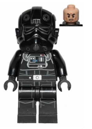 Lego Minifigür Star Wars Imperial TIE Fighter Pilot with gun sw0543
