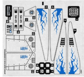 Lego 70724 NinjaCopter - STICKER -