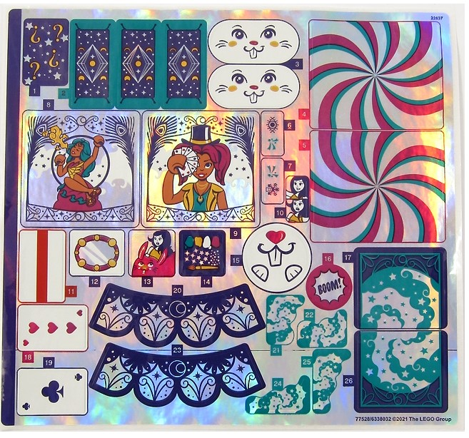 Lego 41685 Magical Funfair Rollercoaster - STICKER -