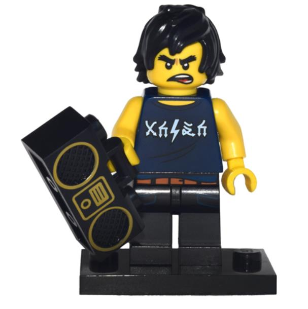 Lego Minifigür Cole The Lego Ninjago Movie Stand and Accessories coltlnm-8