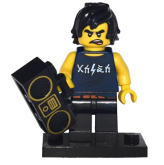 Lego Minifigür Cole The Lego Ninjago Movie Stand and Accessories coltlnm-8
