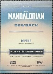 Topps Star Wars The Mandalorian - Aliens and Creatures Dewback