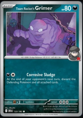 Pokemon Destined Rivals Single Kart Team Rocket's Grimer 123/182