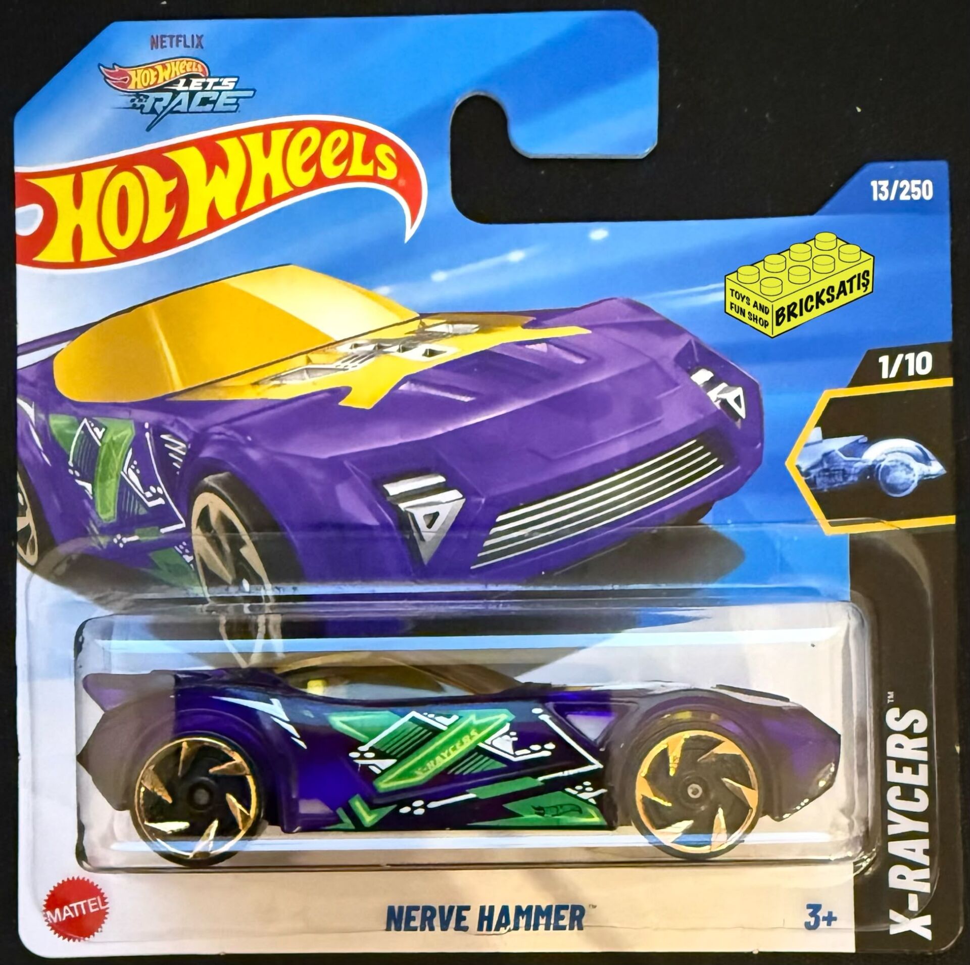 Hot Wheels Tekli Arabalar Nerve Hammer HYX66 (X-Raycers)