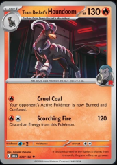 Pokemon Destined Rivals Single Kart Team Rocket's Houndoom 038/182
