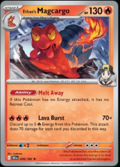 Pokemon Destined Rivals Single Kart Ethan's Magcargo (Holo) 036/182