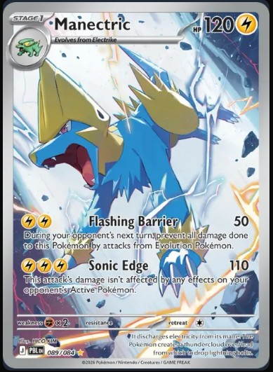 Pokemon Mega Evolution Pitch Black Single Kart Manectric 089/084