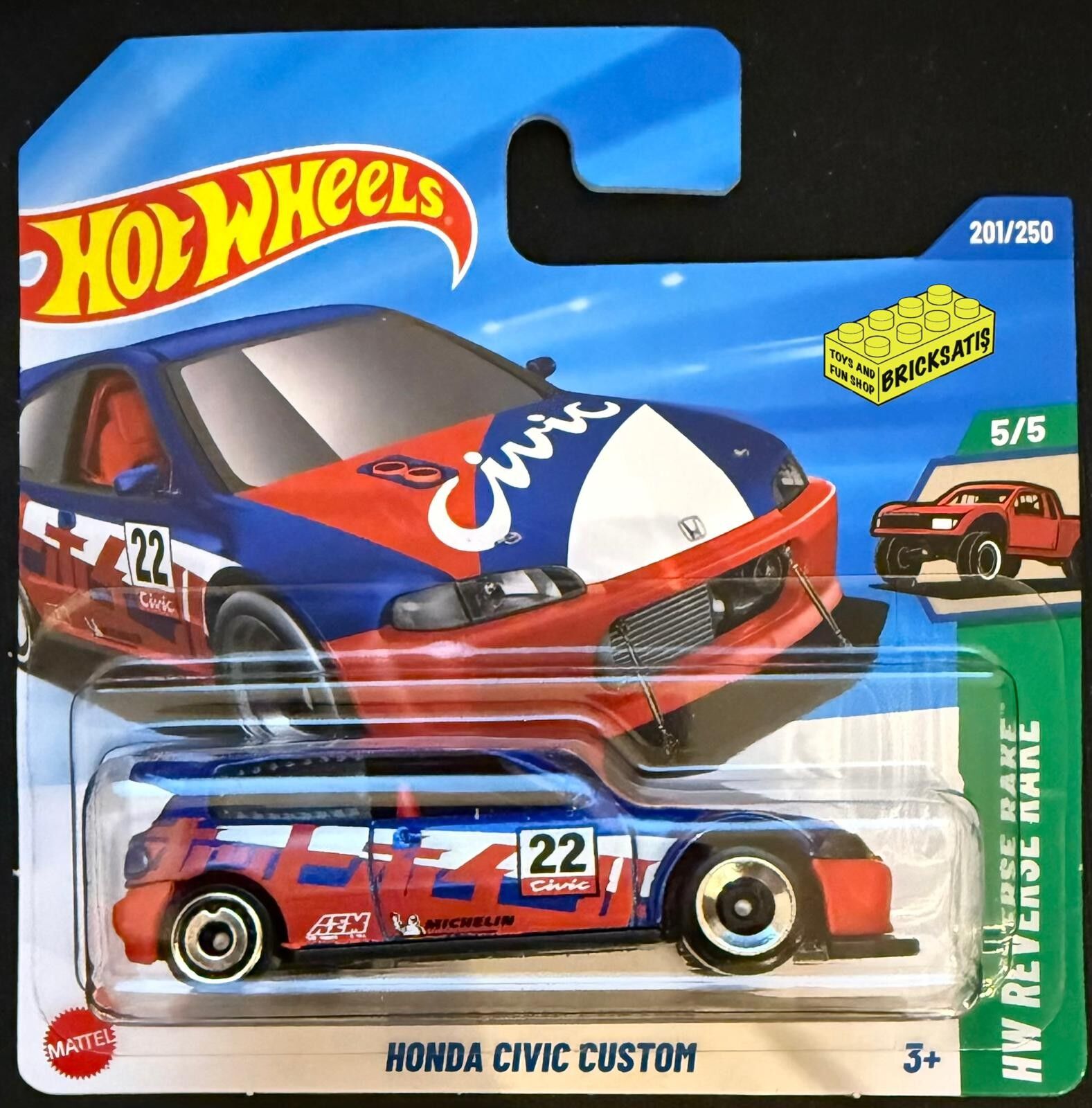 Hot Wheels Tekli Arabalar Honda Civic Custom JBB22 (Reverse Rake)