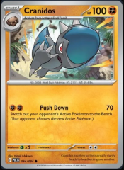 Pokemon Mega Evolution Pitch Black Single Kart Cranidos 044/084