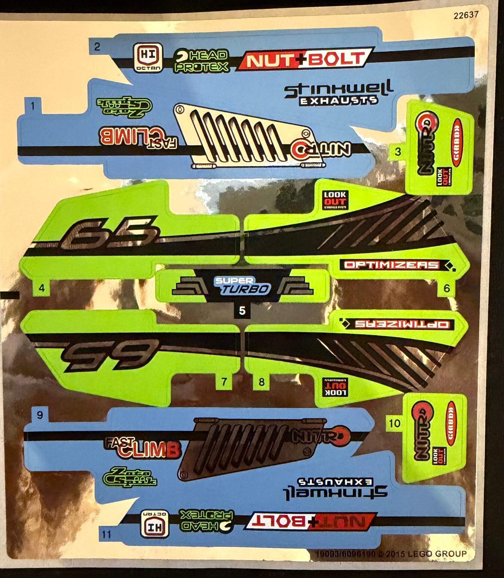 Lego 42037 Formula Off-Roader - STICKER -