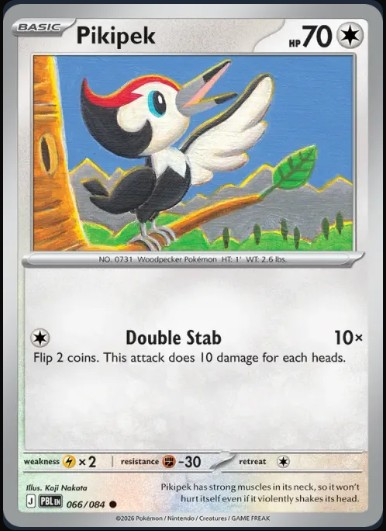 Pokemon Mega Evolution Pitch Black Single Kart Pikipek 066/084