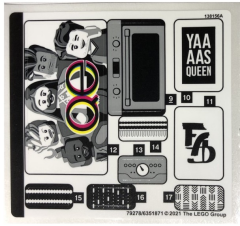 Lego 10291 Queer Eye - STICKERS -