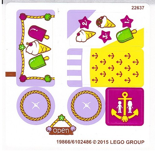 Lego 41094 Heartlake Lighthouse - STICKER -