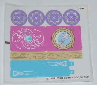 Lego 41073 Naida's Epic Adventure Ship - STICKER -