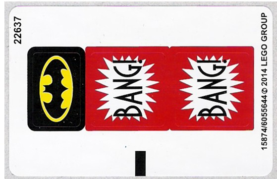 Lego 76013 Batman: The Joker Steam Roller - STICKER -