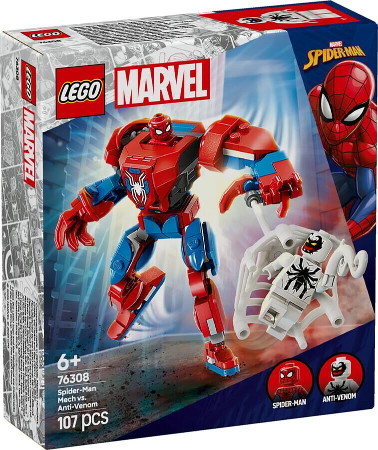 Lego Marvel Örümcek Adam Robotu, Anti Venom’a Karşı 76308