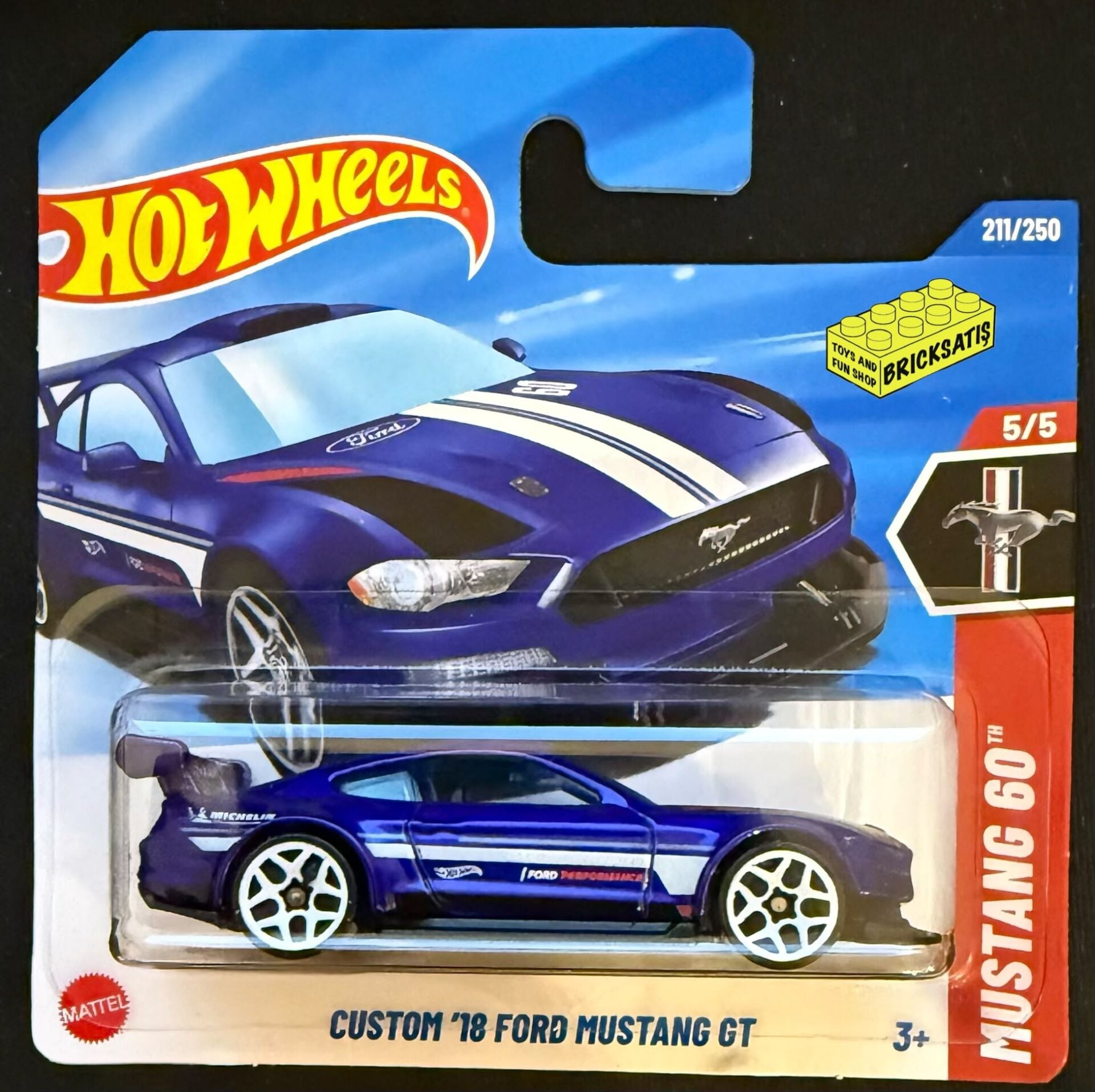 Hot Wheels Tekli Arabalar Custom '18 Ford Mustang GT HYY94 (Mustang 60)