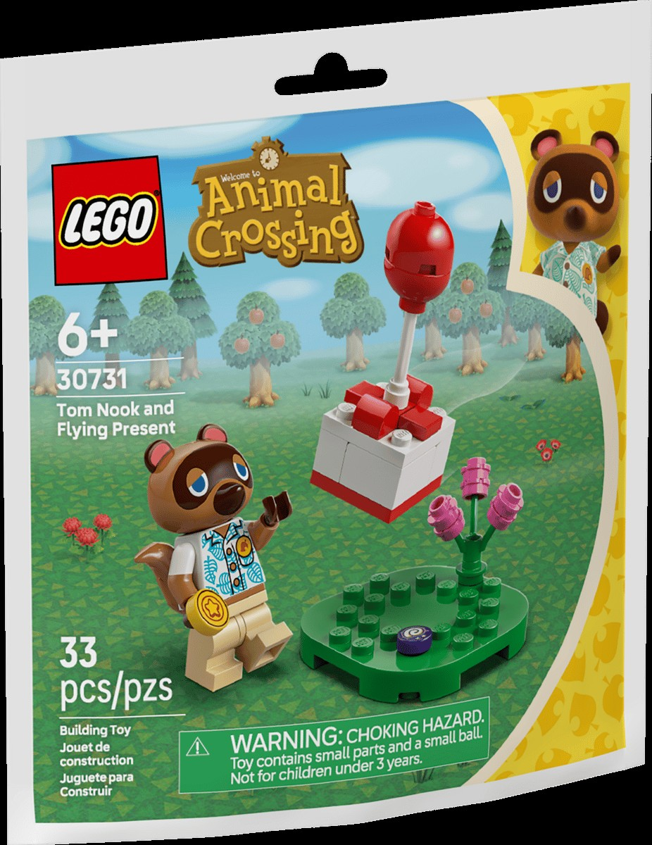 Lego Animal Crossing Tom Nook and Flying Present 30731