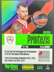 Panini Top Class Euroleague Basketball 2025 Georgios Printezis