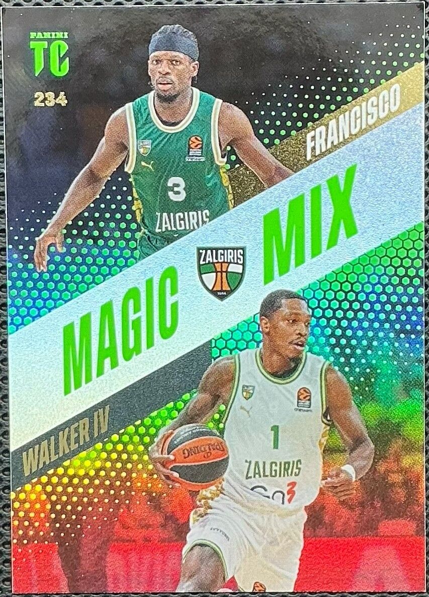 Panini Top Class Euroleague Basketball 2025 Sylvain Francisco ve Lonnie Walker IV Magic Mix