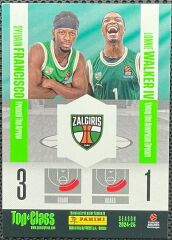 Panini Top Class Euroleague Basketball 2025 Sylvain Francisco ve Lonnie Walker IV Magic Mix
