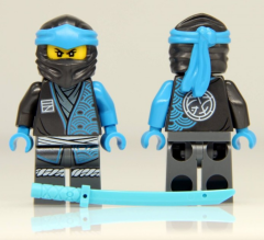 Orjinal Lego Minifigür Blue Ninjago Nya
