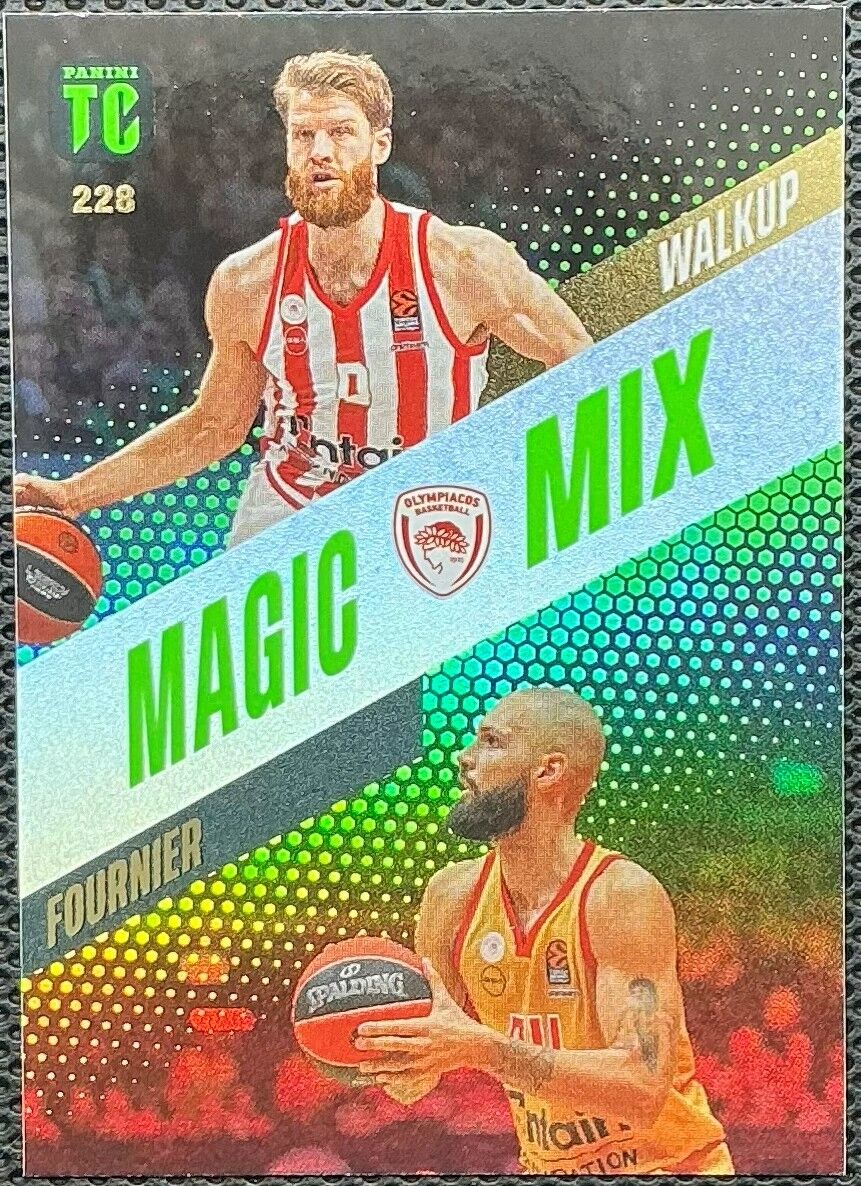 Panini Top Class Euroleague Basketball 2025 Thomas Walkup ve Evan Fournier Magic Mix