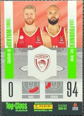 Panini Top Class Euroleague Basketball 2025 Thomas Walkup ve Evan Fournier Magic Mix