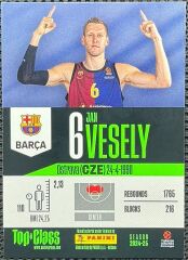 Panini Top Class Euroleague Basketball 2025 Jan Vesely