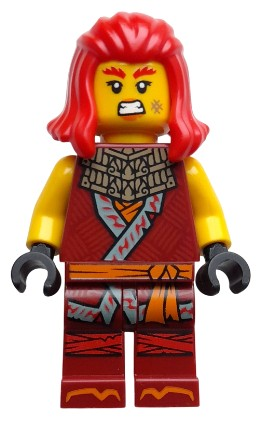 Lego Minifigür Ninjago Wyldfyre Dark Red Tunic njo0923
