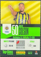 Panini Top Class Euroleague Basketball 2025 Bonzie Colson