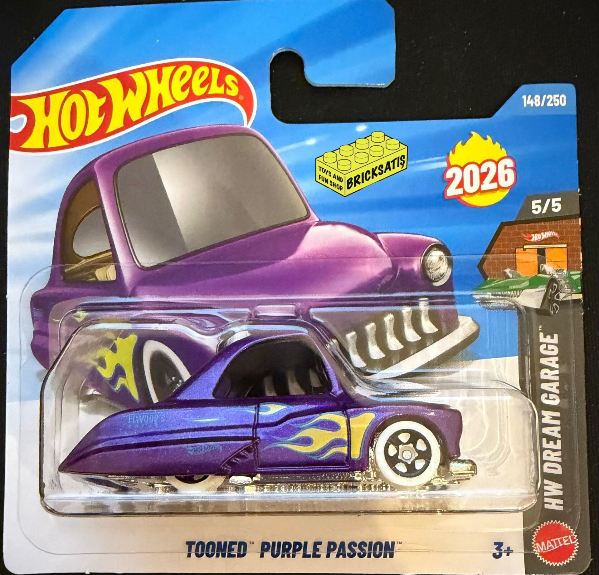 Hot Wheels Tekli Arabalar Tooned Purple Passion JJH54 (Dream Garage)