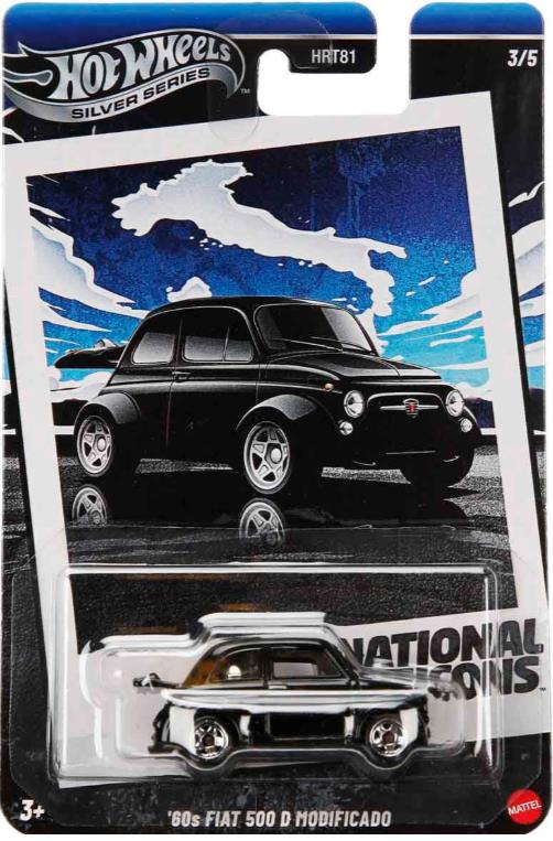 Hot Wheels Silver Series '60s Fiat 500 D Modificado JBY88