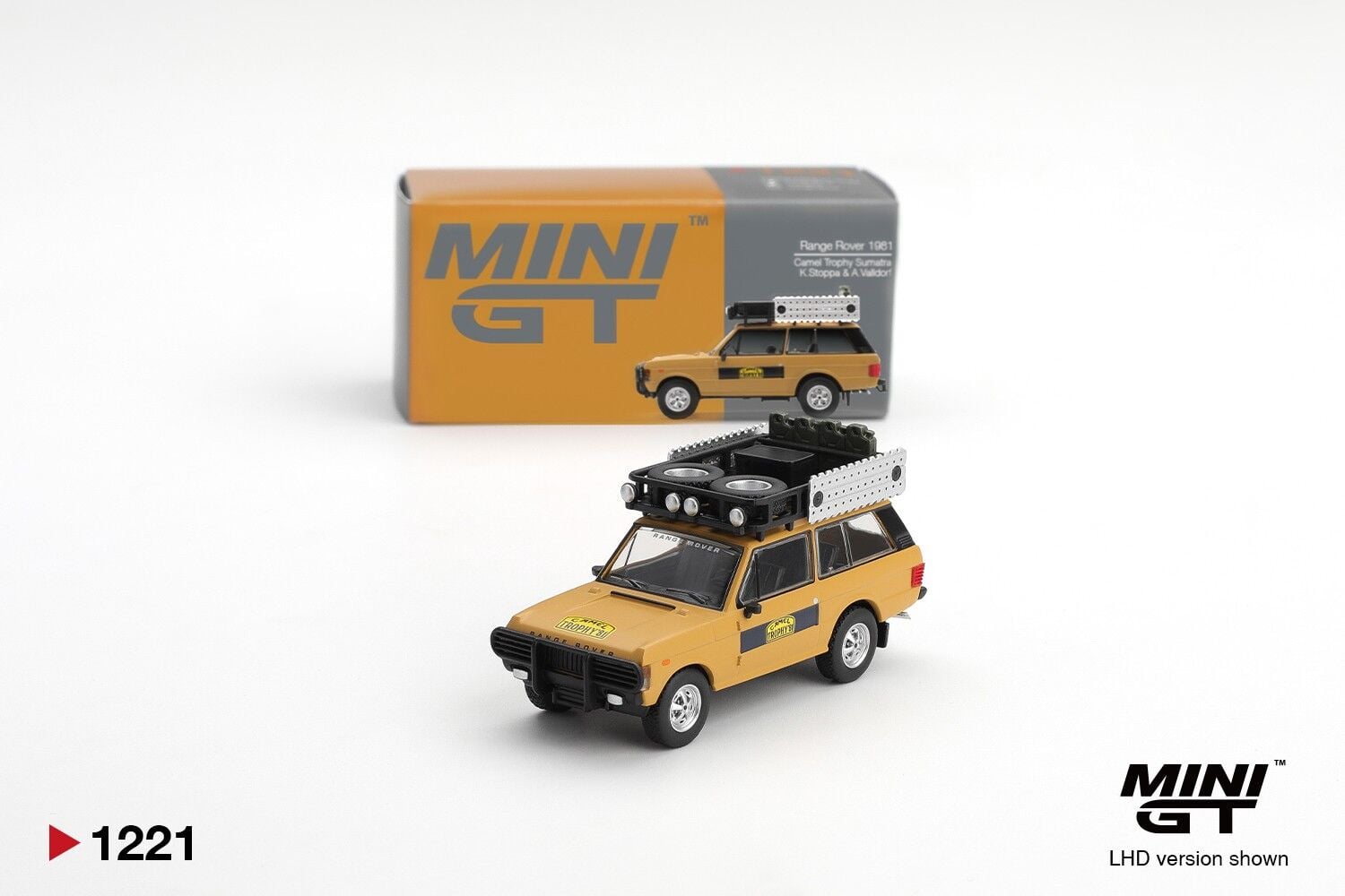 Mini GT Range Rover 1981 Camel Trophy Sumatra K.Stoppa & A.Valldorf 1221
