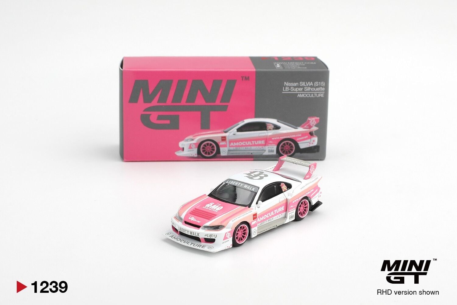Mini GT Nissan SILVIA (S15) LB-Super Silhouette AMOCULTURE 1239