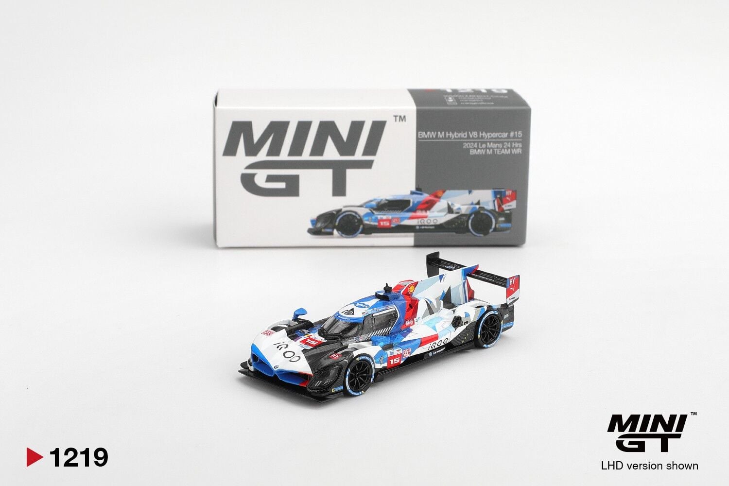 Mini GT BMW M Hybrid V8 Hypercar #15 BMW M TEAM WRT 2024 Le Mans 24 Hrs 1219