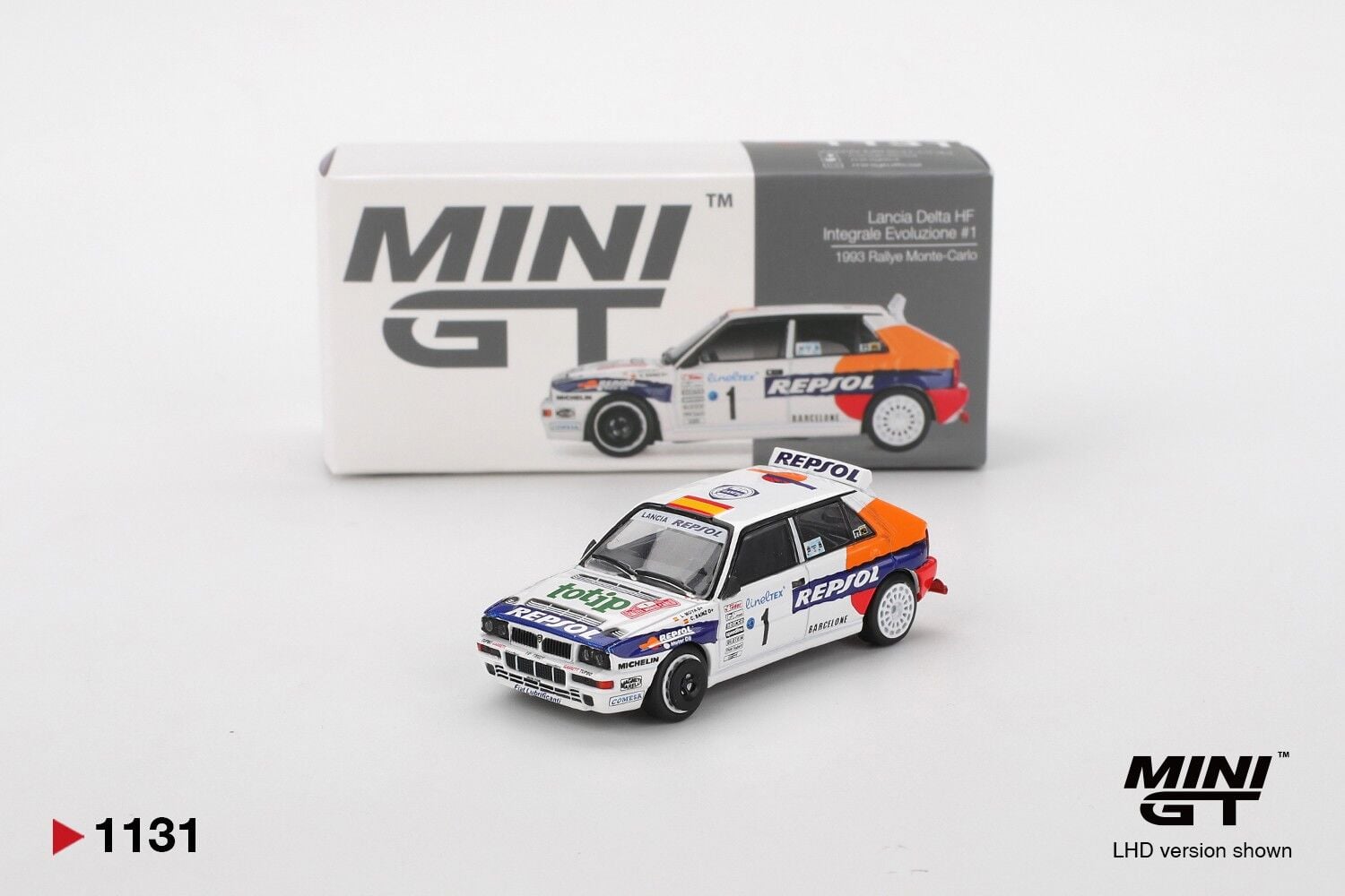 Mini GT Lancia Delta HF Integrale Evoluzione #1 1993 Rallye Monte-Carlo 1131