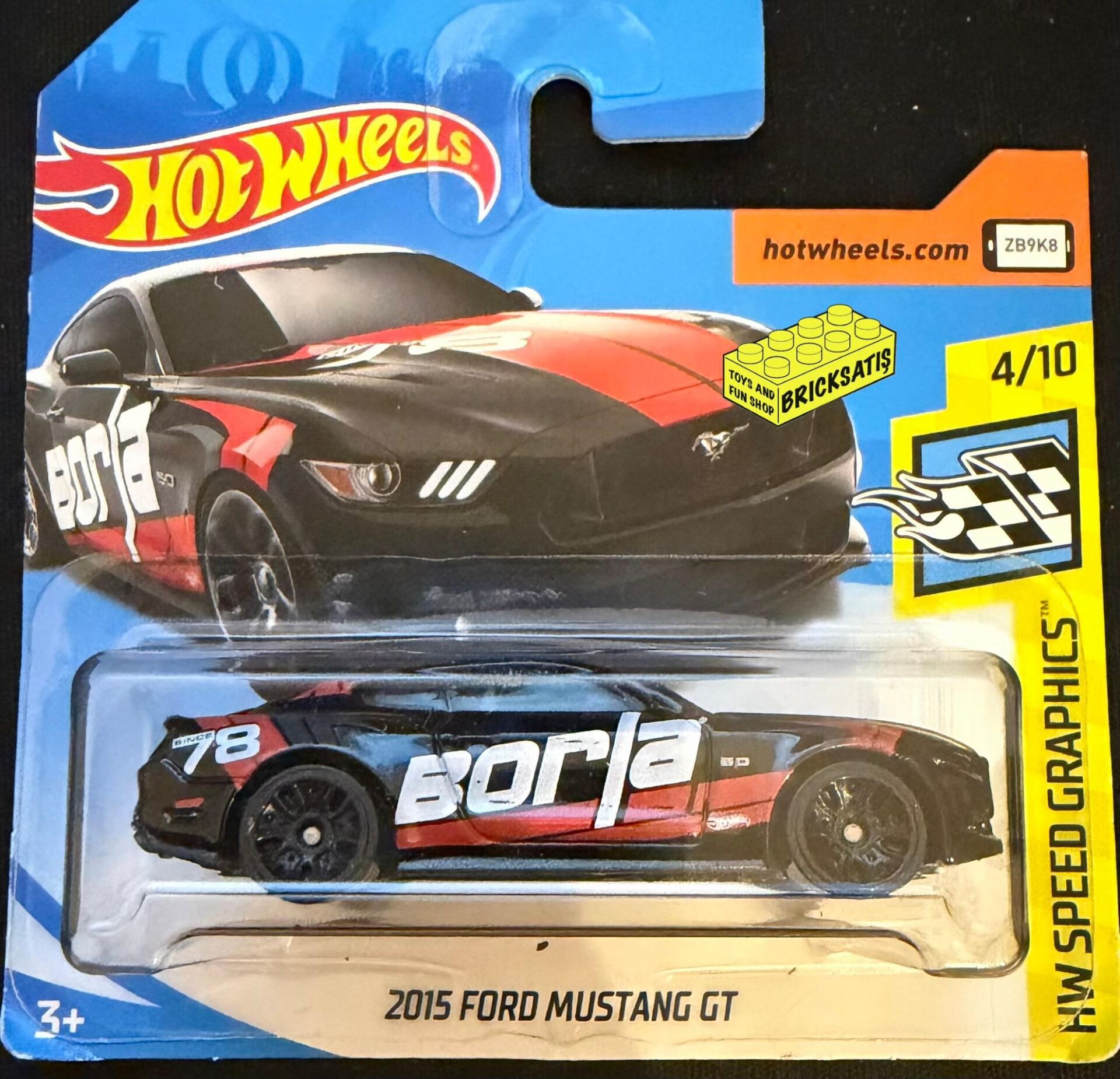 Hot Wheels Tekli Arabalar 2015 Ford Mustang GT FJW44 (Speed Graphics)