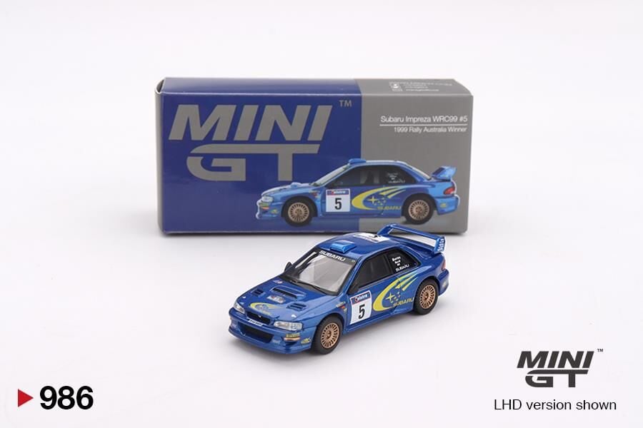Mini GT Subaru Impreza WRC98 1998 Rally Monte-Carlo 3rd Place #3 975