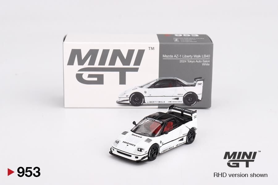Mini GT Mazda AZ-1 Liberty Walk LB40 White 2024 Tokyo Auto Salon 953