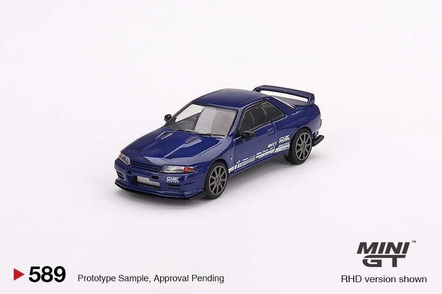 Mini GT Nissan Skyline GT-R Top Secret VR32 Metallic Blue - 589
