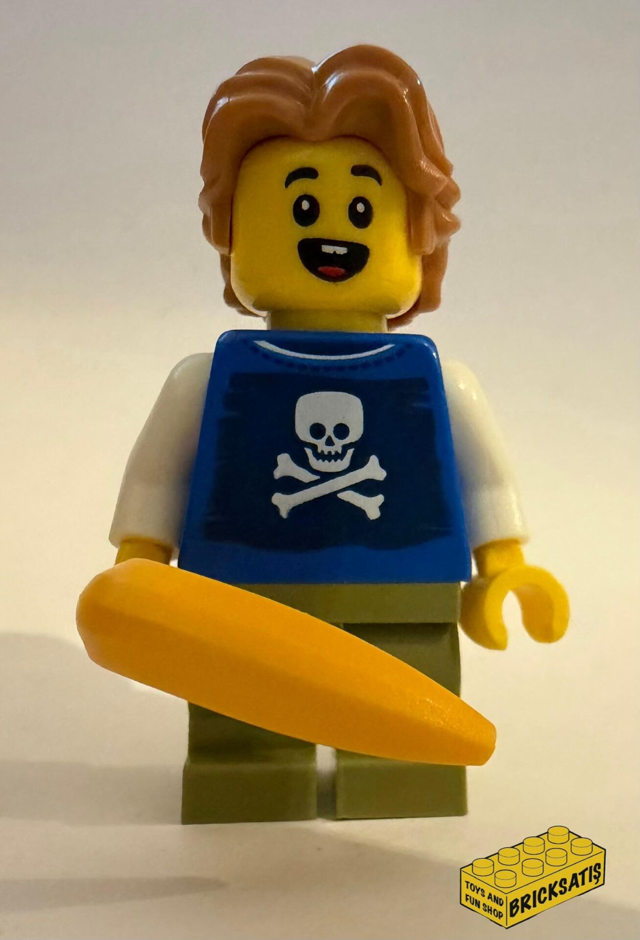 Orjinal Lego Minifigür Boy with Banana