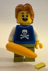 Orjinal Lego Minifigür Boy with Banana