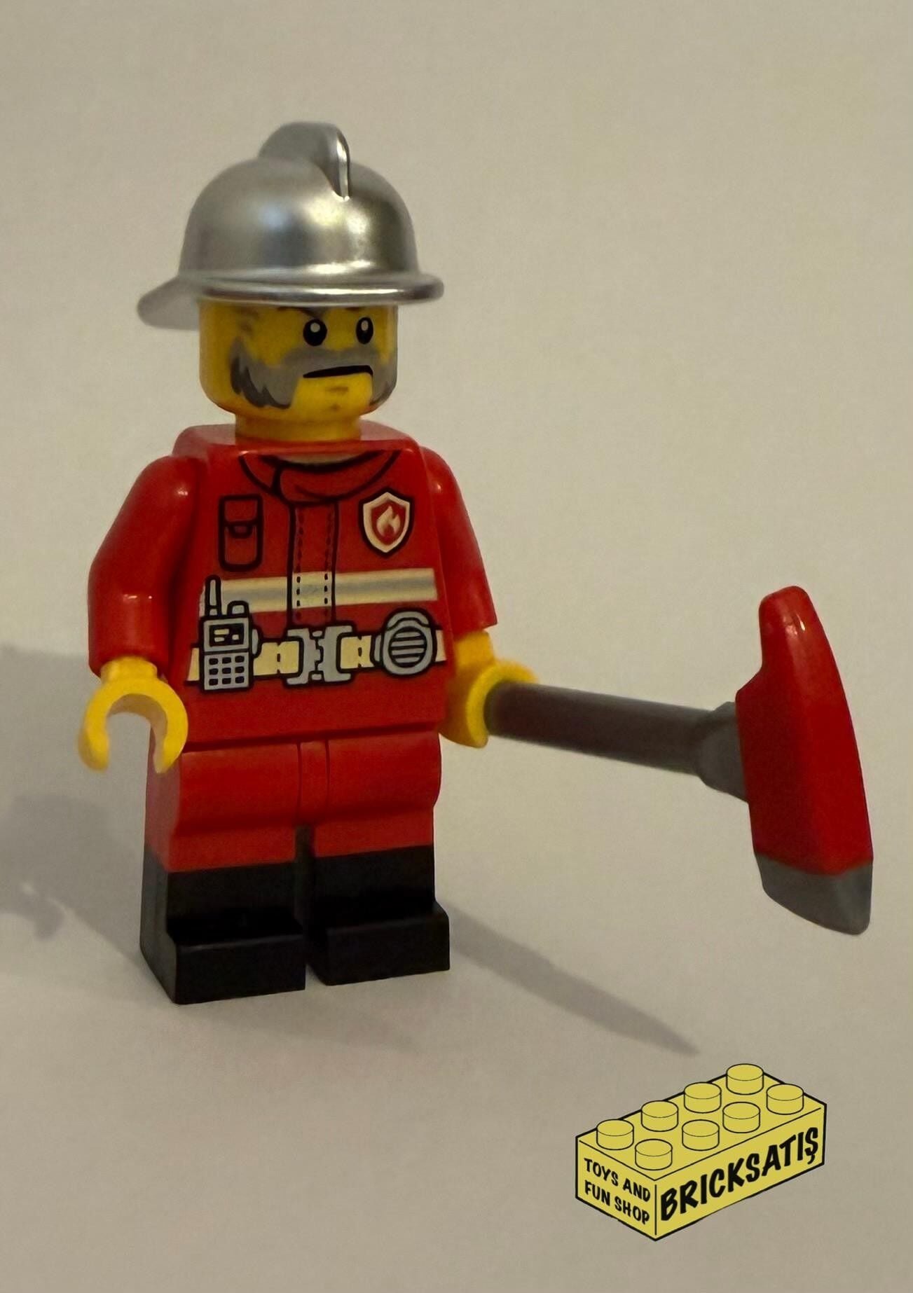 Orjinal Lego Minifigür Firefighter