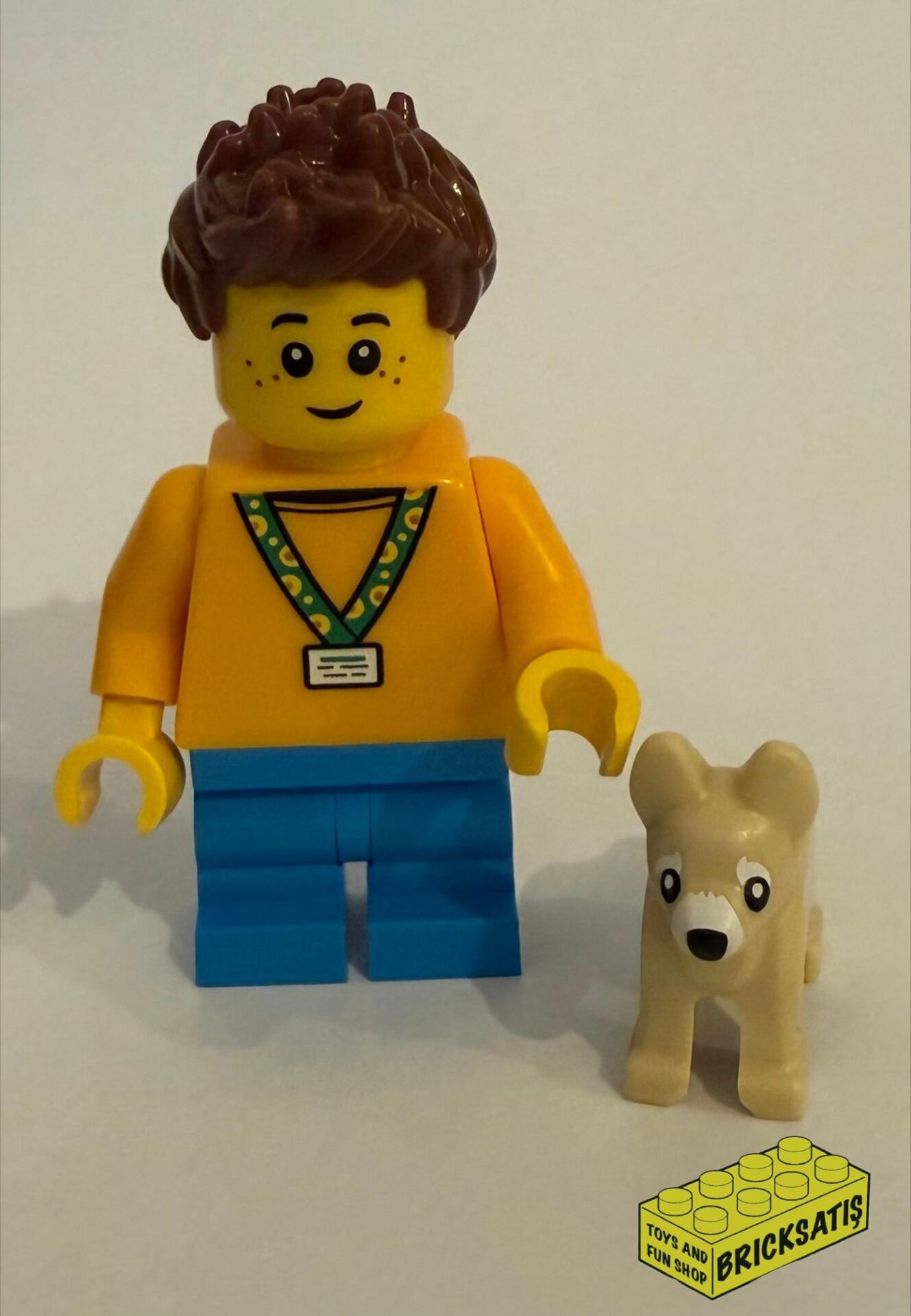 Orjinal Lego Minifigür Sunflower Lanyard Child