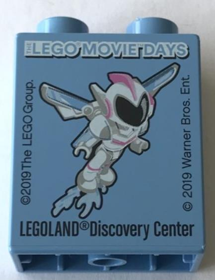 Legoland Discovery Centre 2019 The Lego Movie Days Pattern Duplo Brick 1x2x2