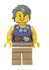 Lego Minifigür Ticket Lady twn201