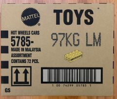 Hot Wheels Kısa Karton 72'li Kutu 5785-97KGLM